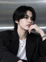 ロビー 青山(ROBBY)&nbsp;メンズウルフ/毛流れセンターパート/韓国マッシュ