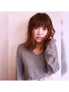 ヘアースペースシャルム (HAIR SPACE Charme) 【Ｃｈａｒｍｅ】無造作 ウェットな♪ ふわミディ ボブ