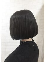 エコルアヘアー(ecolua hair) ワンレンボブ×ダークアッシュ