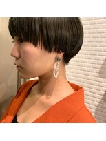 ビビト(bibito) bibito 大人マニッシュショート。 切りっぱなしマッシュボブ