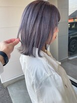 ナンバー(number+)&nbsp;透明感抜群♪ダブルカラーブリーチブルーベージュ