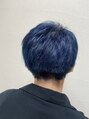 ヘアーアンドメイク アズール 志木店(Hair&Make Azur) メンズスタイルカラーは濃いめブルー☆