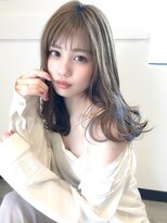 ラカーロ(La CARO)&nbsp;La CARO シースルーな可愛い前髪＋透明感アッシュ♪by市橋