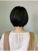 【117hair garage】大人シンプルボブ_ナチュラルハイライト