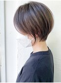 似合う丸みショート♪襟足、もみあげ、顔周り似合わせますby柴立