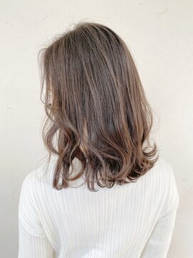 ギャラクシー ヘアードレッサーズ(galaxy hairdressers) 大人ミディアムボブ透明感イルミナカラーグレージュ