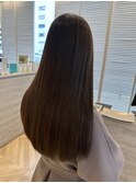 自然なツヤ髪ストレートパーマ