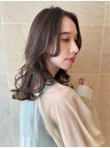 ミディアム/レイヤーカット/くびれヘア/顔周りカット/銀座一丁目