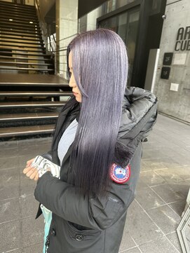 ロンド レア 天神大名店(Lond Le’a) 天神大名ダブルカラーケアブリーチラベンダーグレージュ