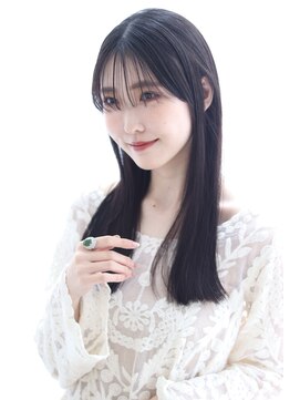 アルベロ(albero) 酸熱トリートメント×暗髪シースルーバング20代30代40代