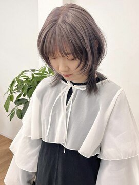 ピープスアンドスー 表参道 渋谷(Peeps&Suu.) ホワイトアンブレラカラー/ウルフカット/おしゃれ