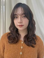 バイオレット 表参道店(Violet)&nbsp;【パーマ風スタイリング】ウォームブラウンカラーレイヤーカット