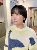 マッシュショート ぱつっとバング