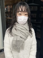 コフィー バイ メルト 吉祥寺(cofy by melt)&nbsp;【三ツ井純】前髪パーマ レイヤーパーマ ダークグレージュカラー