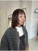 酸性ストレートパーマウルフボブ