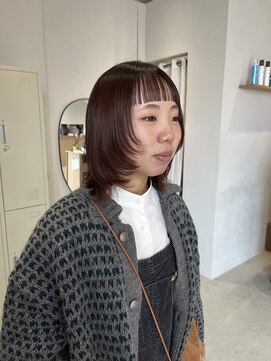 キチ(kici) 酸性ストレートパーマウルフボブ