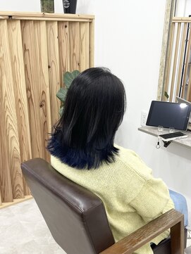 ホンネ(honne.) エンドカラー×ネイビー