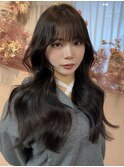#51/韓国/韓国風/レイヤーカット/後れ毛/くびれヘア/前髪/表参道