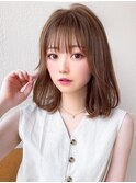 ミディアムウルフひし形シルエットひし形ボブヨシンモリ