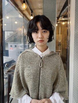 ヒュージ 表参道(huge) ショートボブ/レイヤーボブ/ニュアンスパーマ/顔周りカット