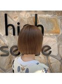 王道ボブ×スモーキーベージュ 似合わせカット/町屋駅
