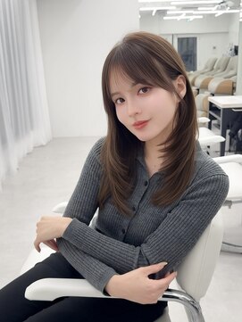 アマトウキョウスマートサロン(AMA TOKYO×Smart Salon) くびれレイヤー/顔まわりカット/レイヤーカット/小顔ヘア