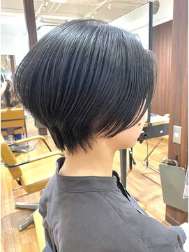 ハンサムショート×透け感暗めグレージュ★中村大輔