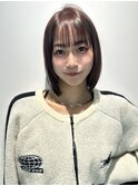 結べるボブ大人ボブストレートボブ髪質改善シースルーバング渋谷