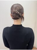 お呼ばれヘアセット　まとめ髪ヘアセット　20代 30代
