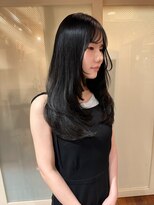 アクシス 栄店(`AXIS)&nbsp;馬渕ワンホンレイヤー/ミルクティーブロンド/ダークブルー/栄