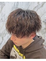 ヘアーマルシェ(hair marche)&nbsp;メンズ×緩め縦落ちパーマ