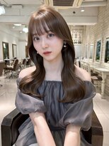 フォルテ 表参道店(FORTE) くびれヘア/アプリコットオレンジ/ハイライトカラー/髪質改善