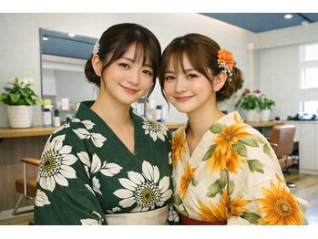 ダンダン 福山三吉店(Dan Dan)の写真/【福山・三吉】大切な日をプロの技術で彩る!夏祭り浴衣にも◎大切なイベントにオススメのヘアサロン♪
