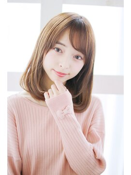 アウラ(Aula by marbles) シースルーバングのワンカールボブ[横浜美容室30代40代50代]