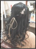 ルーズハーフアップ