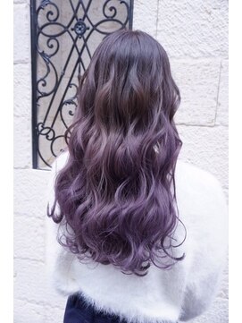 ティンク センター南 (Tink) グラデーション/パープルガーネット/ロング