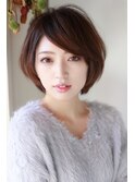 美シルエット×大人ナチュラルショート ボブ