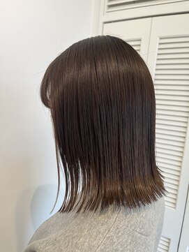 アドラーブル 松崎店(adorable) 20代超うる艶★外ハネミディオリーブブラウンハイライト