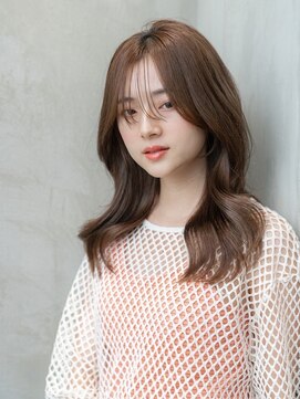 ケアリー 武蔵小杉(Carelly) 大人かわいい前髪セシルカットココアブラウンフリンジウェーブ