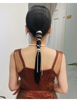 トゥーリ 薬院店(tuuli)&nbsp;tuuli miyu シンプルローポニーアレンジ/ヘアアレンジ