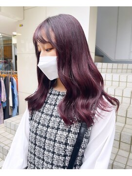 フラム 渋谷(flamme) ブリーチなし◇ワインレッド◇