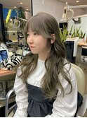 【DIFINO 青山】韓国レイヤーロング/オリーブベージュ 