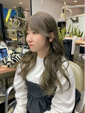 ディフィーノ 青山(DIFINO) 【DIFINO 青山】韓国レイヤーロング/オリーブベージュ