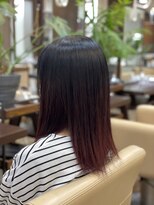 ジッピー ヘアーコレクション ティーンズ　ガーリー　グラデーションレッド