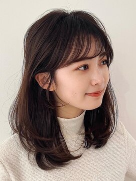 ルル 表参道(lulu.) メルティカラー ネビージュ チェリーブラウン ミニウルフ