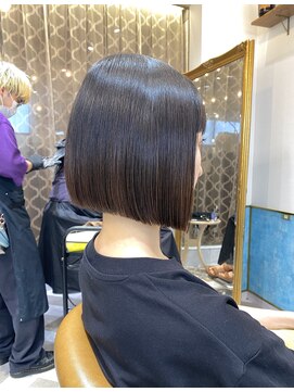 ロンドアベニール 北千住(Lond avenir) ミニボブ　美髪縮毛矯正　ぷつっとボブ　西田大樹