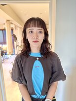 似合わせ小顔ミディアム× くるくるパーマ