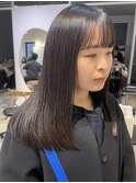 小顔ネビージュ/ボブルフ/黒髪/ワンレン/表参道