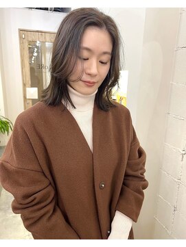 ロア 四条河原町店(LoRE) LoRE☆アッシュブラウン/ミディアムヘア/大人ヘア/前髪カット