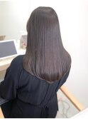 髪質改善　艶髪　ストレート　縮毛矯正　暗髪　韓国風　ロング